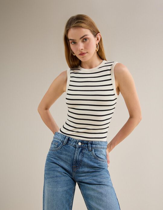 Comprar Online Body Modal &Agrave;s Riscas, Mulher, Bege Claro