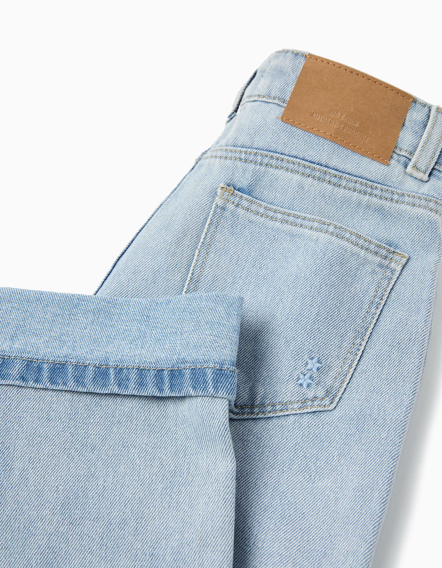 Comprar Online Cal&ccedil;as de Ganga 'Wide Leg', Menina, Azul Claro