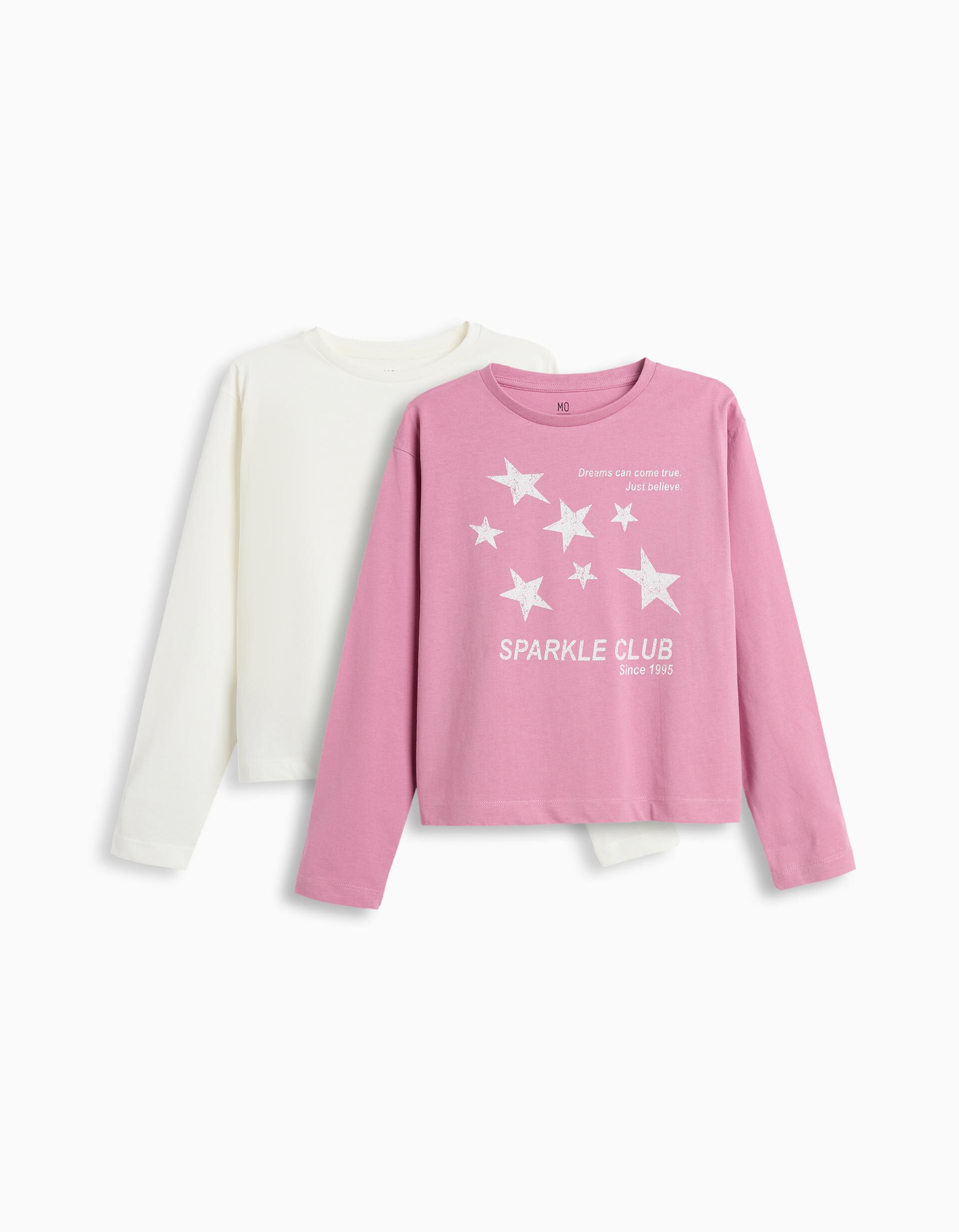 Comprar Online Pack 2 T-shirts, Menina, Rosa