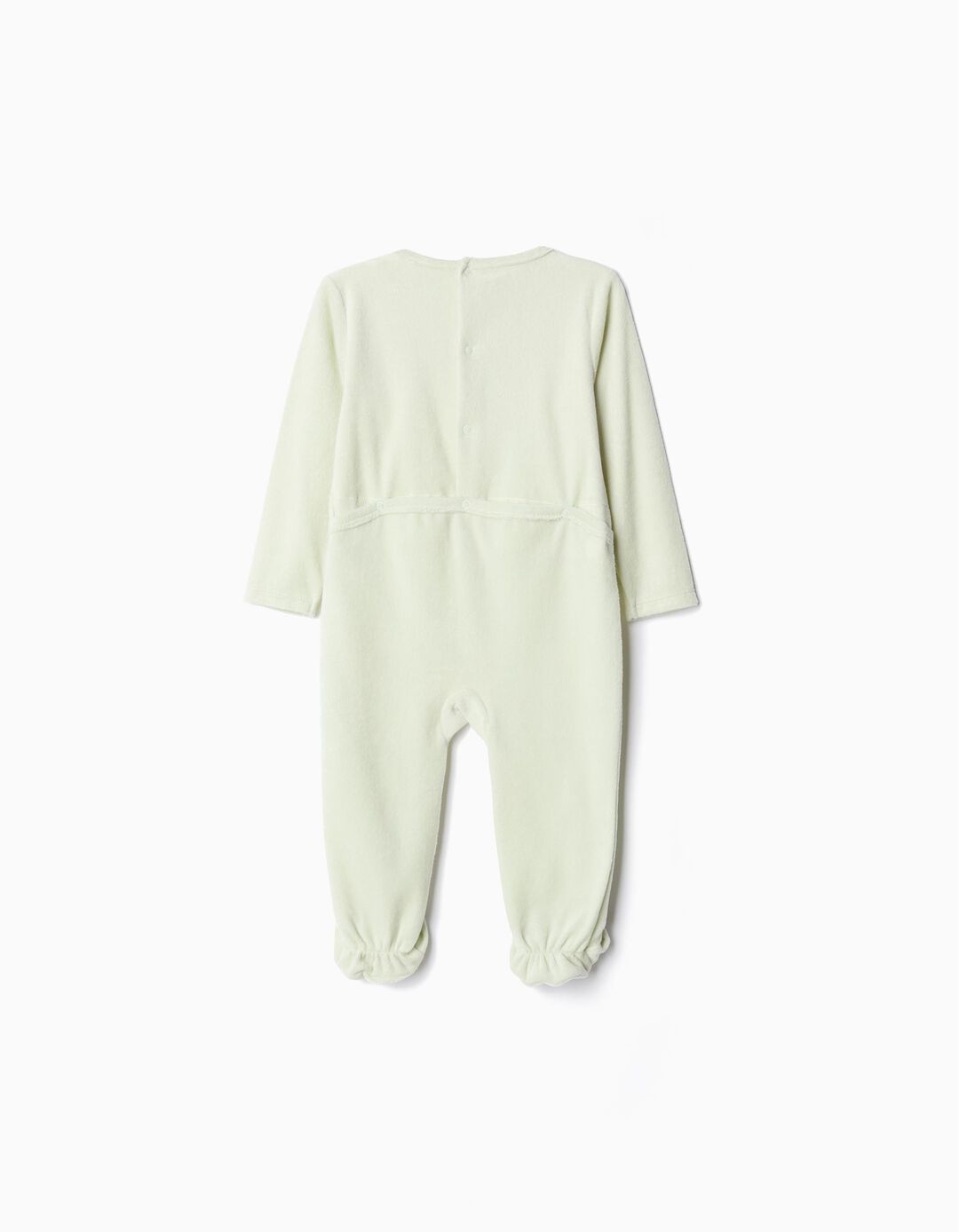 Babygrow Aveludado, Bebé, Verde Claro