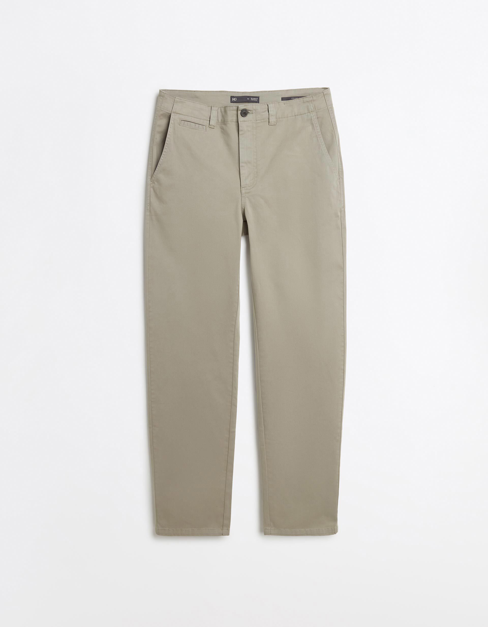 Comprar Online Cal&ccedil;as Chino 'Straight Fit', Homem, Bege Claro