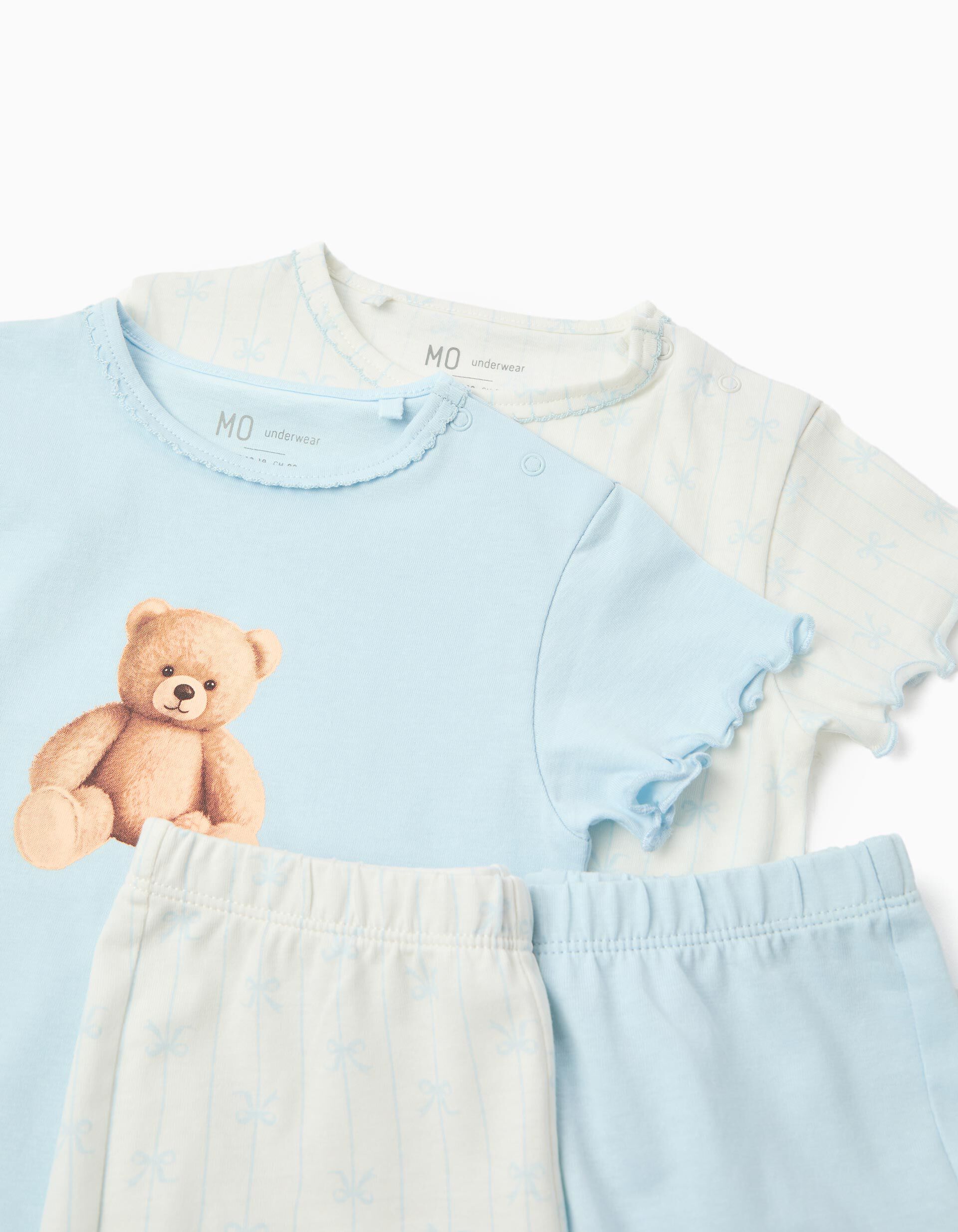Comprar Online Pack 2 Pijamas Jersey, Menina, Azul Claro