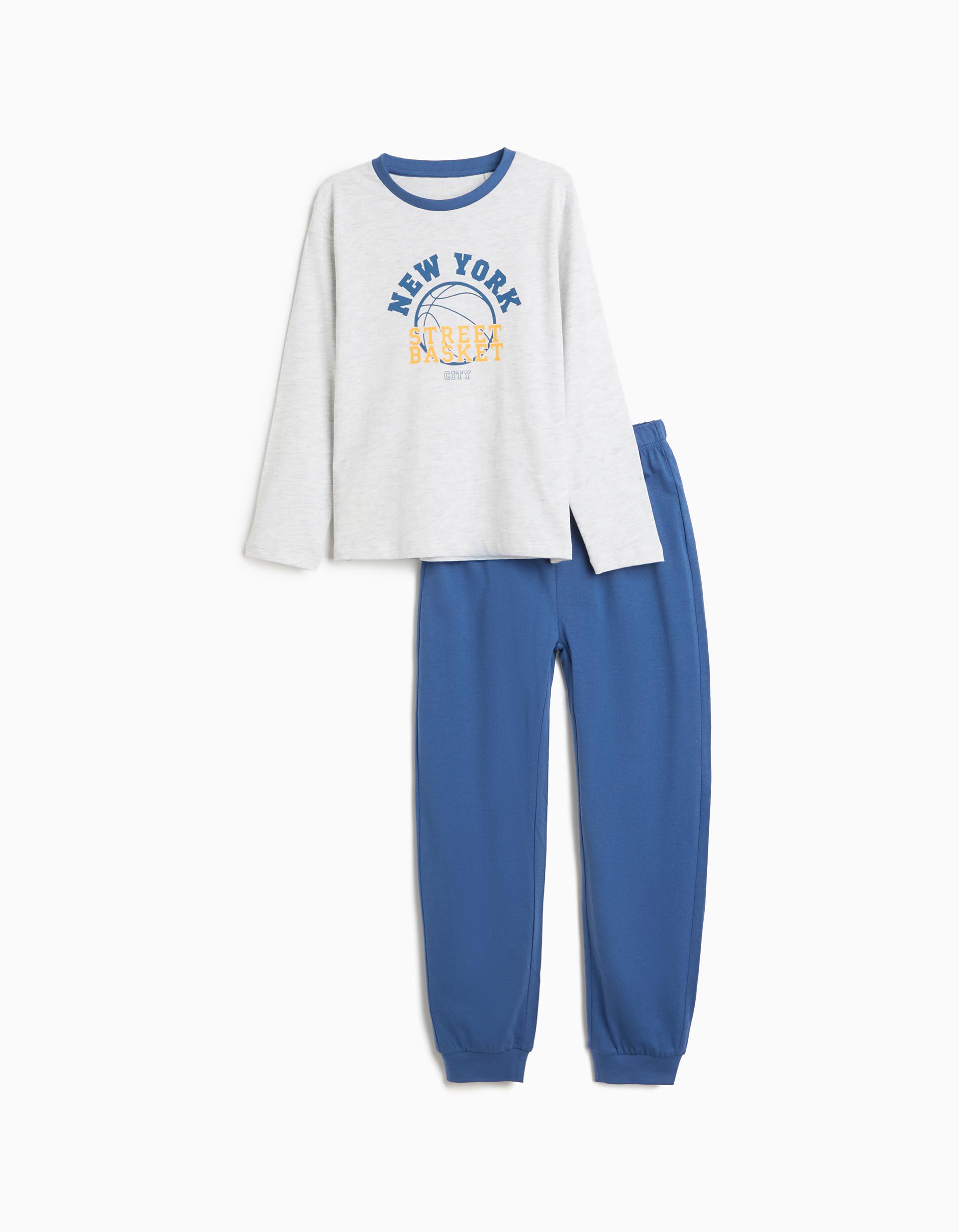 Comprar Online Pijama Jersey, Menino, Cinzento Claro