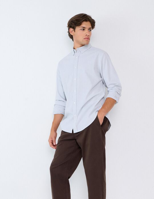 Comprar Online Camisa Oxford, Homem, Verde