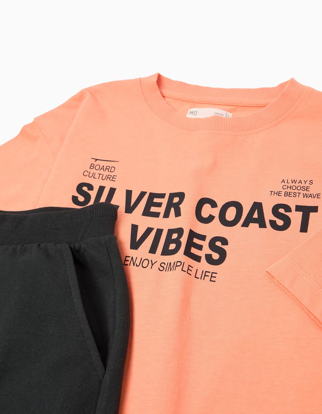 Conjunto T-shirt e Cal&ccedil;&otilde;es, Menino, Preto