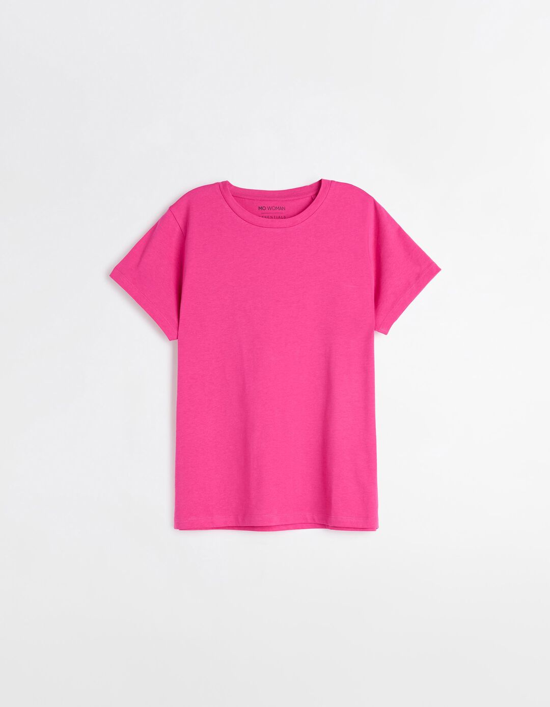 T-shirt Básica, Mulher, Rosa Escuro