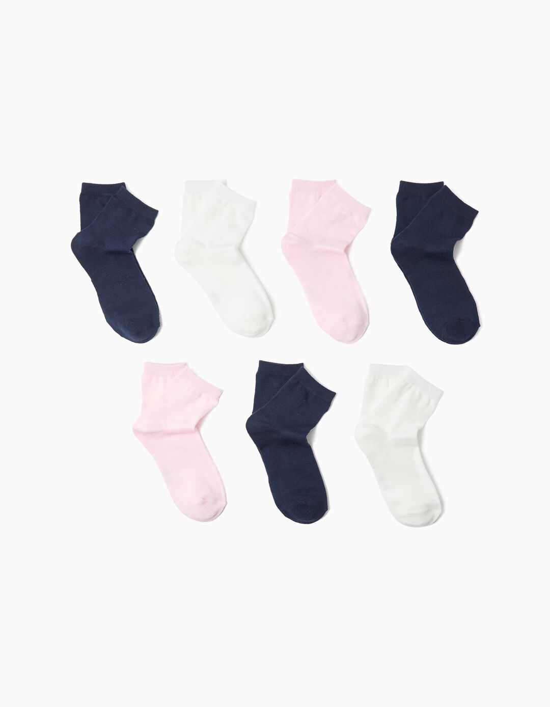 Pack 7 Pares de Meias, Menina, Multicor