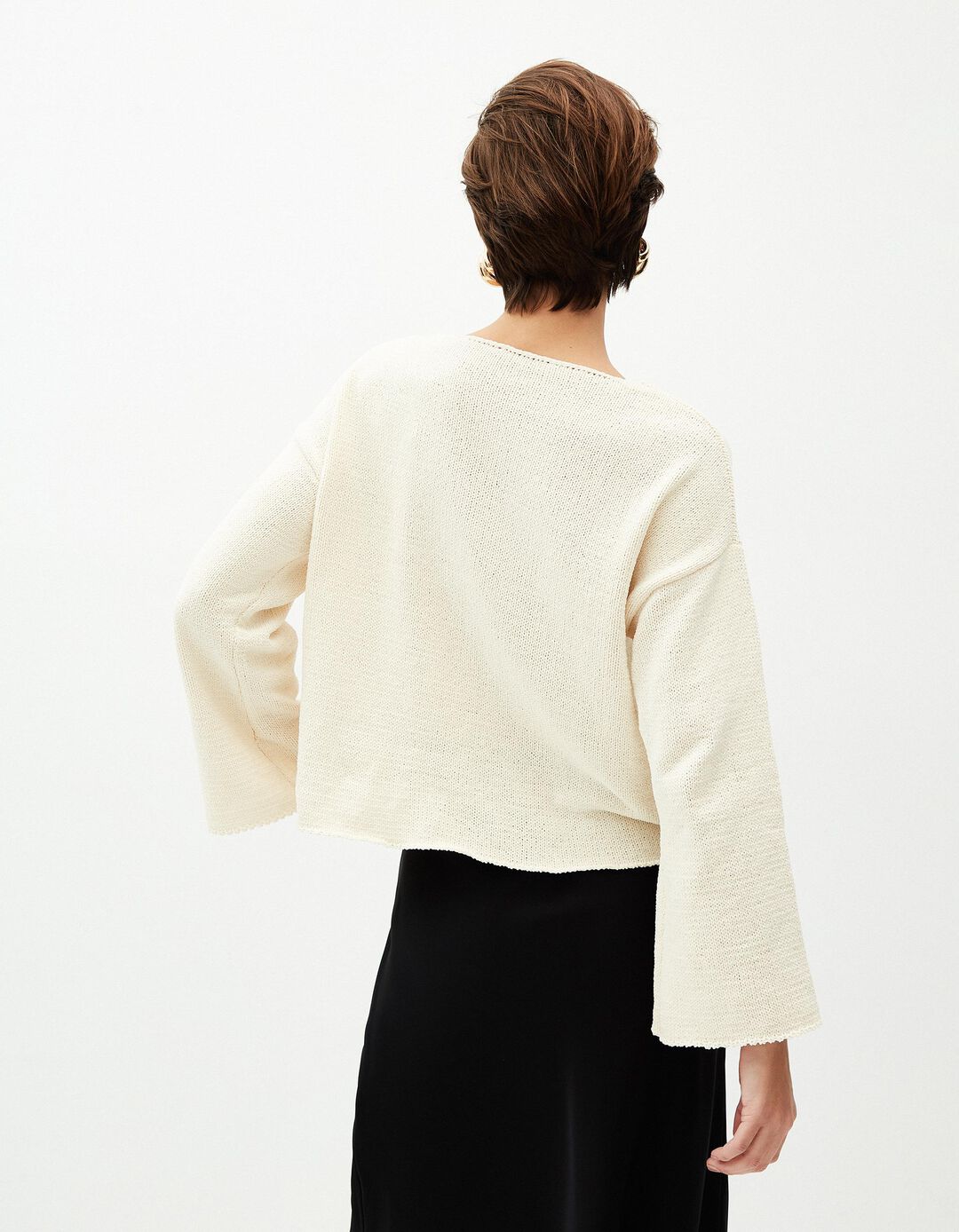 Camisola de Malha, Mulher, Bege 