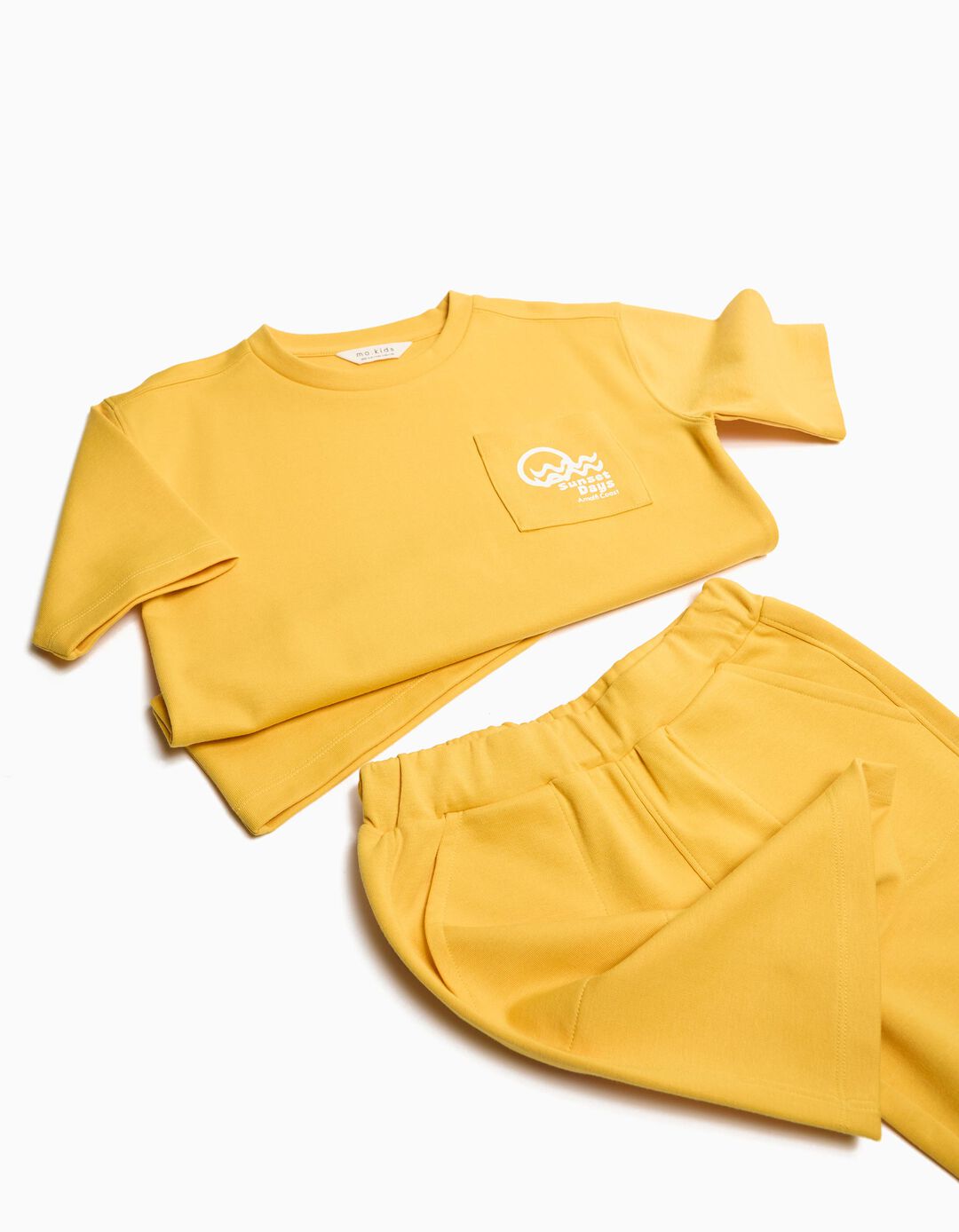 Conjunto T-Shirt e Calções, Menino, Amarelo