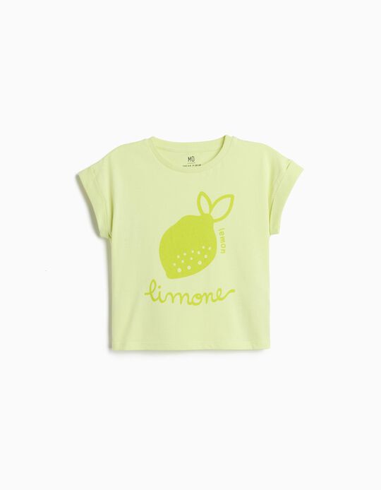 Comprar Online T-shirt Estampada, Menina, Amarelo Claro