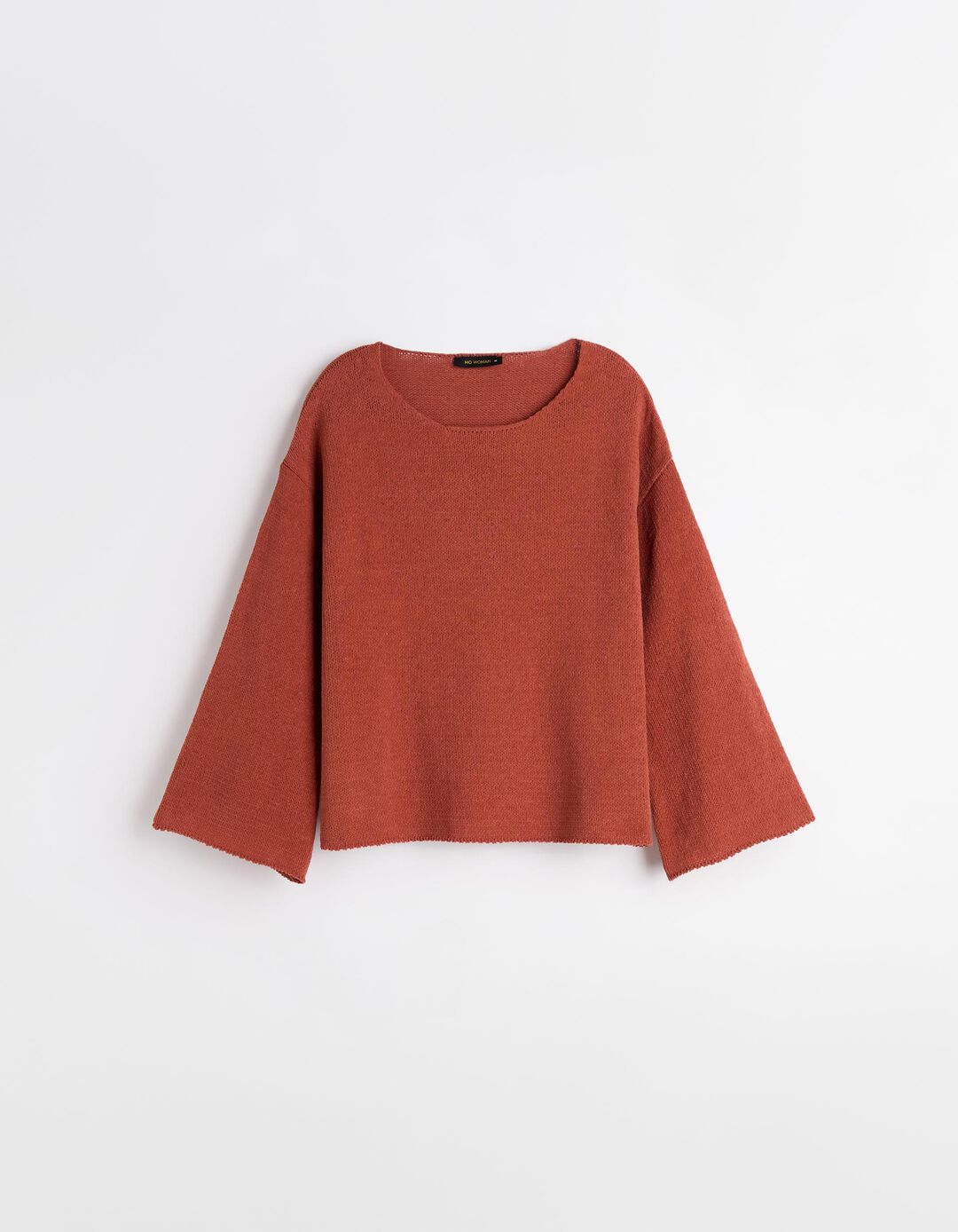Camisola de Malha, Mulher, Laranja Escuro