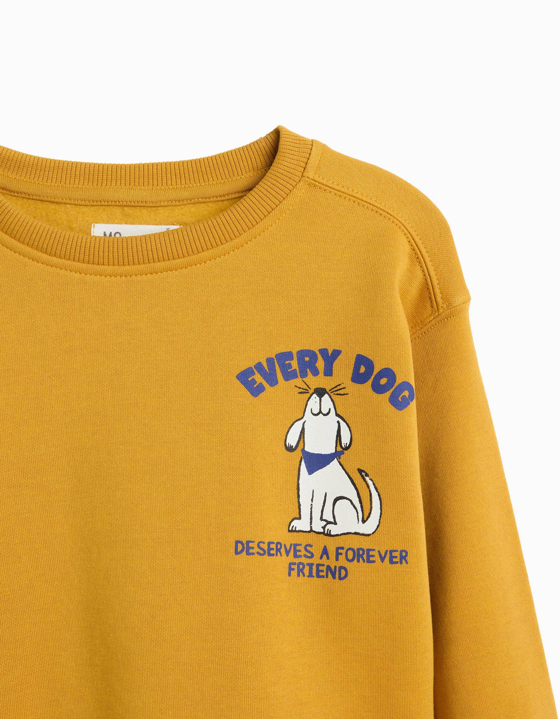 Comprar Online Sweatshirt De Felpa, Menino, Amarelo Escuro