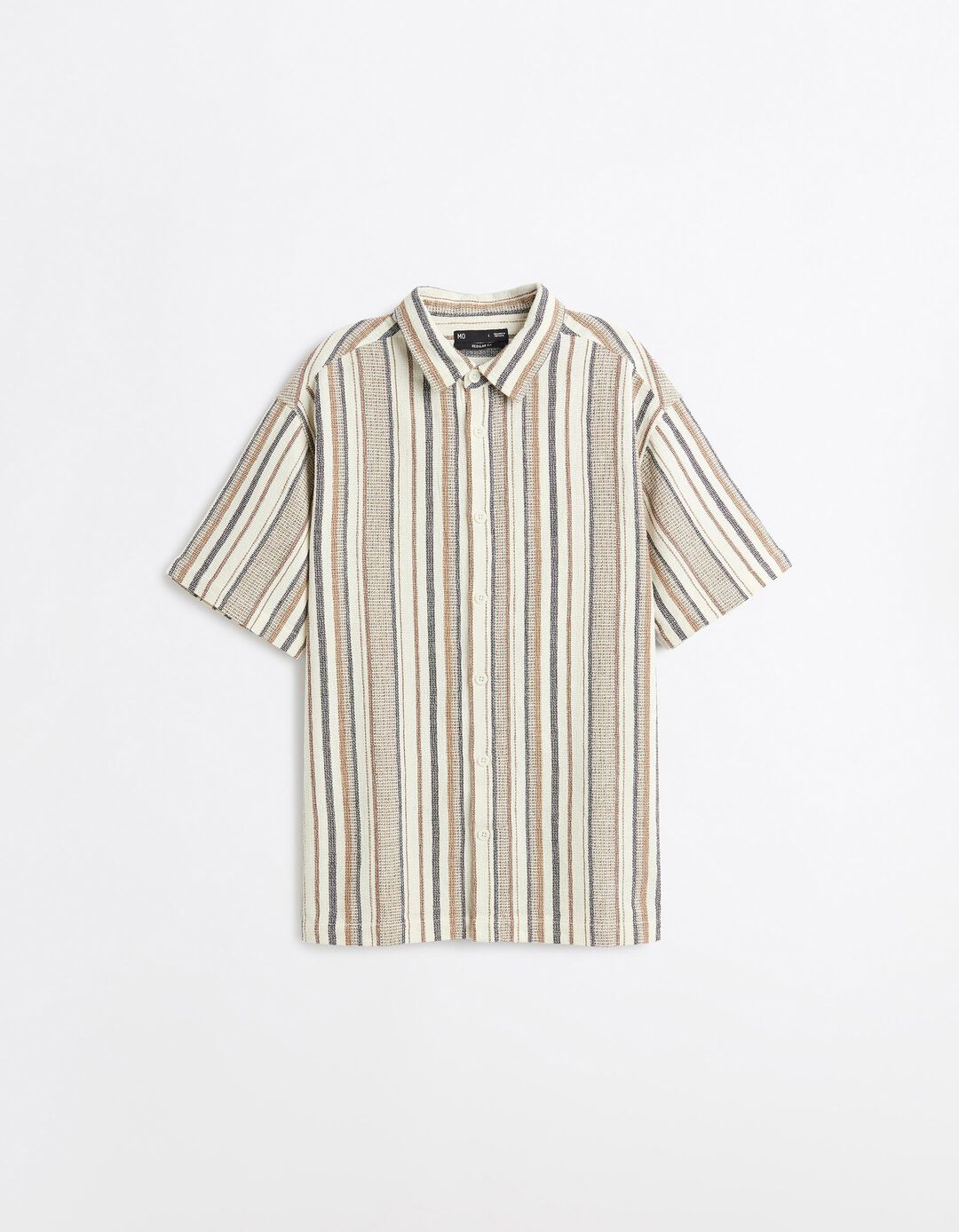 Camisa Riscas, Homem, Bege