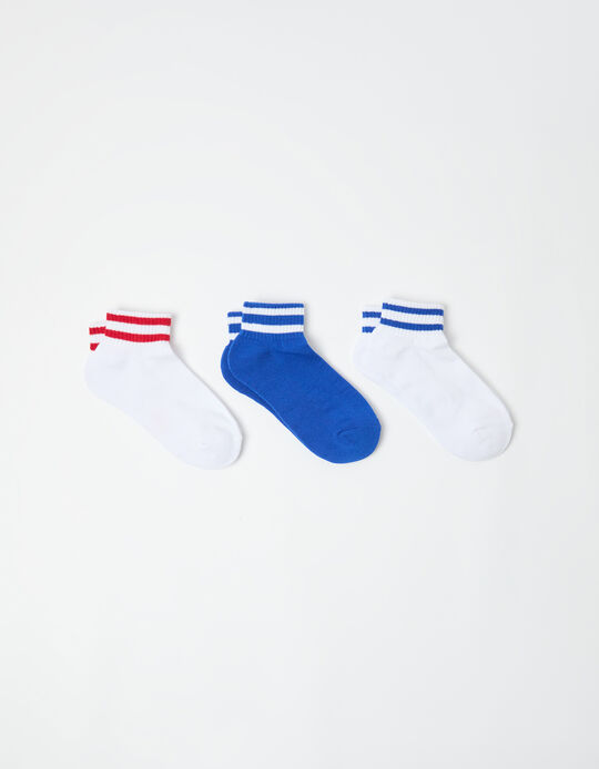 Comprar Online Pack 3 Pares de Meias Tornozelo, Mulher, Multicor