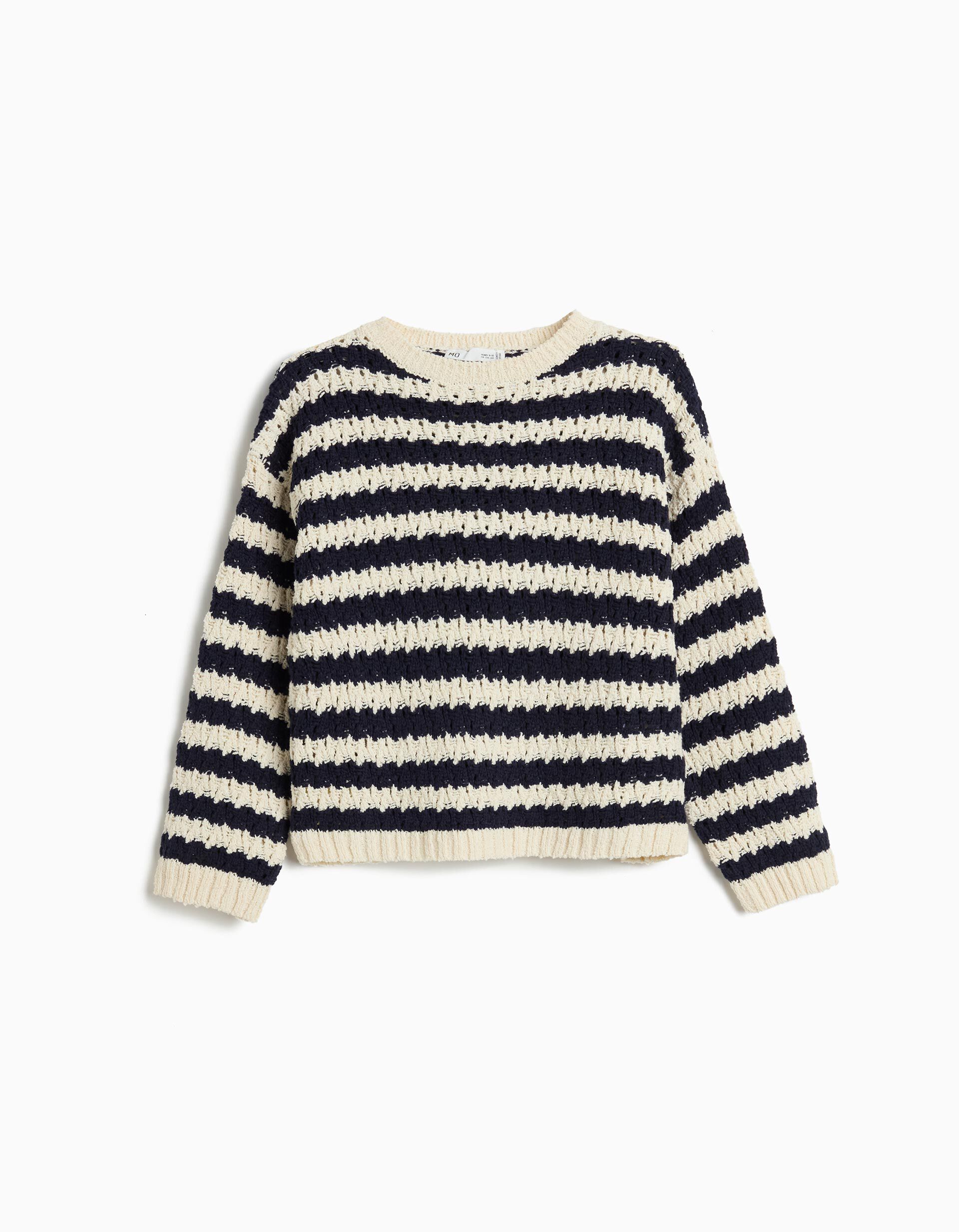 Comprar Online Camisola Riscas, Menina, Azul Escuro