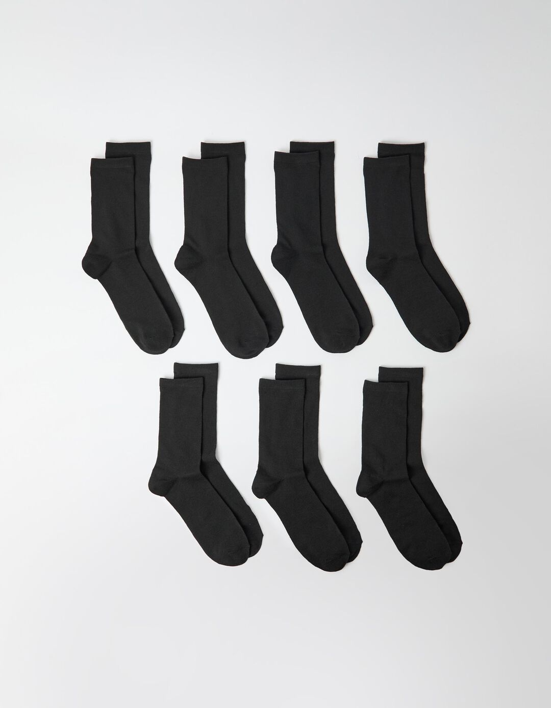 Pack 7 Pares de Meias, Homem, Preto
