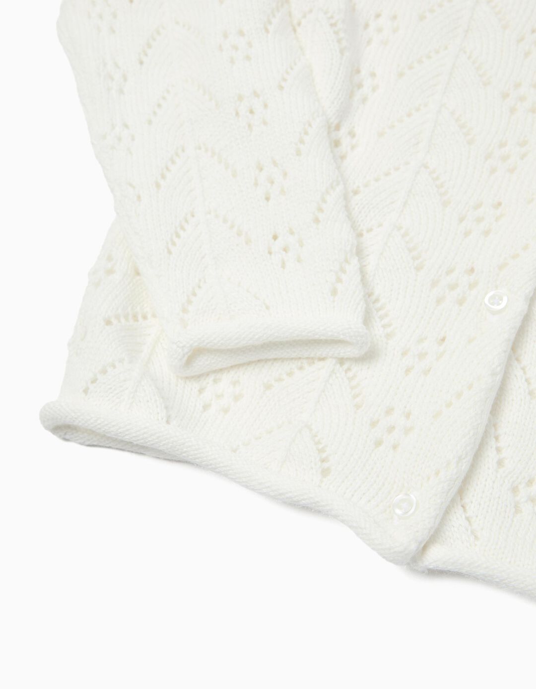 Casaco de Malha, Menina, Branco