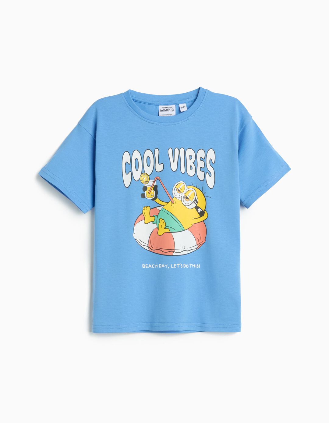 T-shirt 'Minions', Menino, Azul Claro