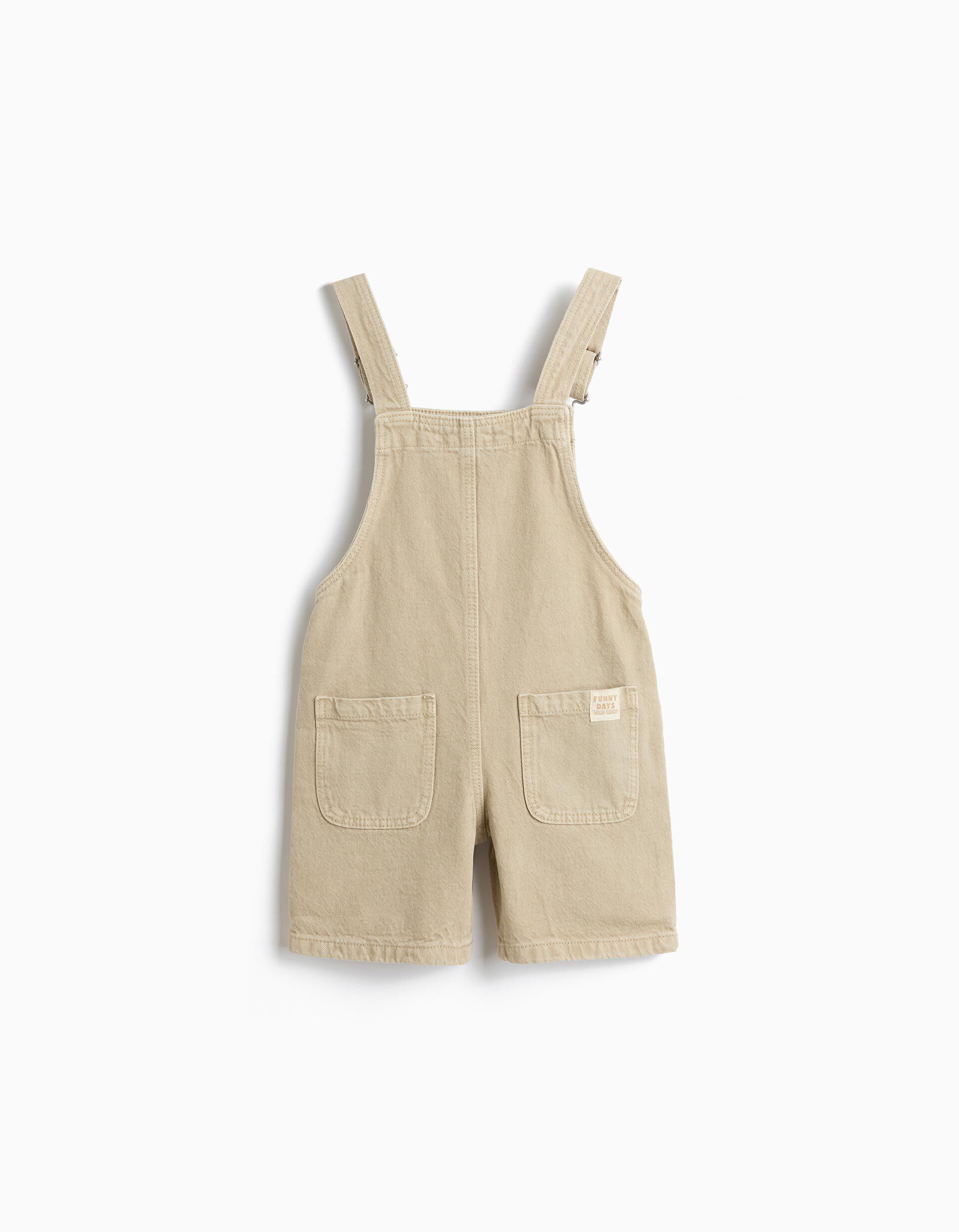 Comprar Online Jardineiras Cal&ccedil;&atilde;o, Menino, Bege Claro