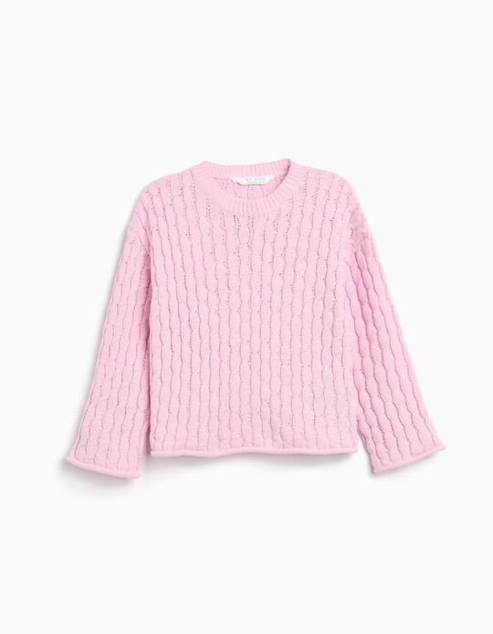 Comprar Online Camisola de Malha, Menina, Rosa Claro