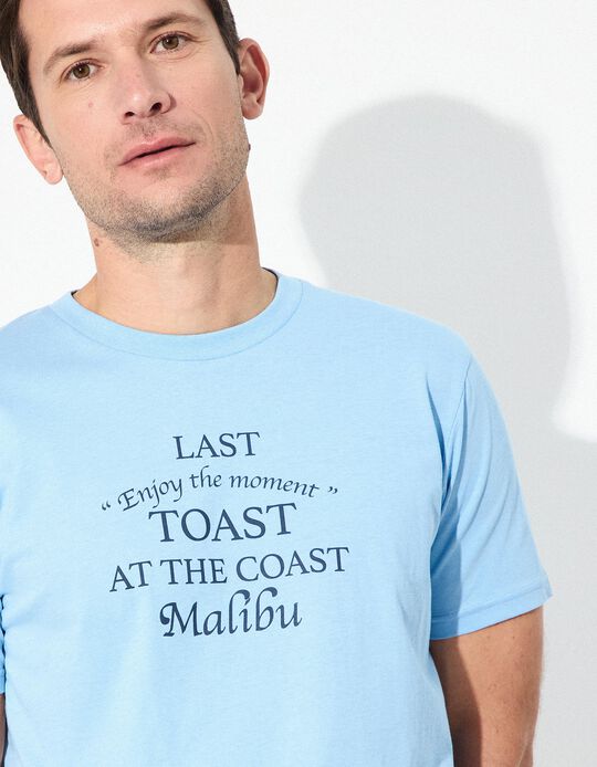 Comprar Online T-shirt Jersey, Homem, Azul