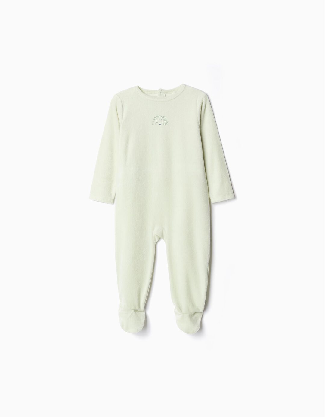 Babygrow Aveludado, Bebé, Verde Claro