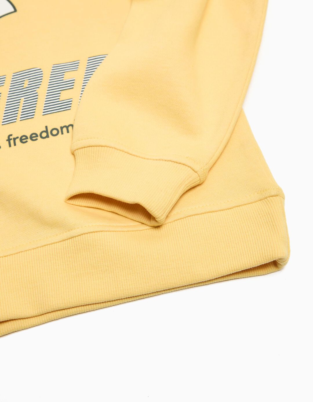 Sweatshirt de Felpa Estampado, Menino, Amarelo