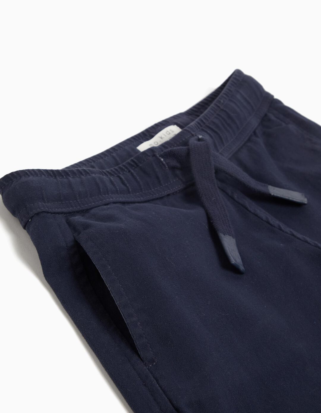 Calças Joggers Sarja, Menino, Azul Escuro
