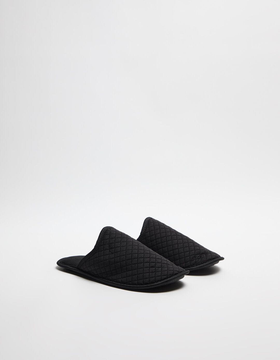 Chinelos de Quarto com Textura, Homem, Preto 