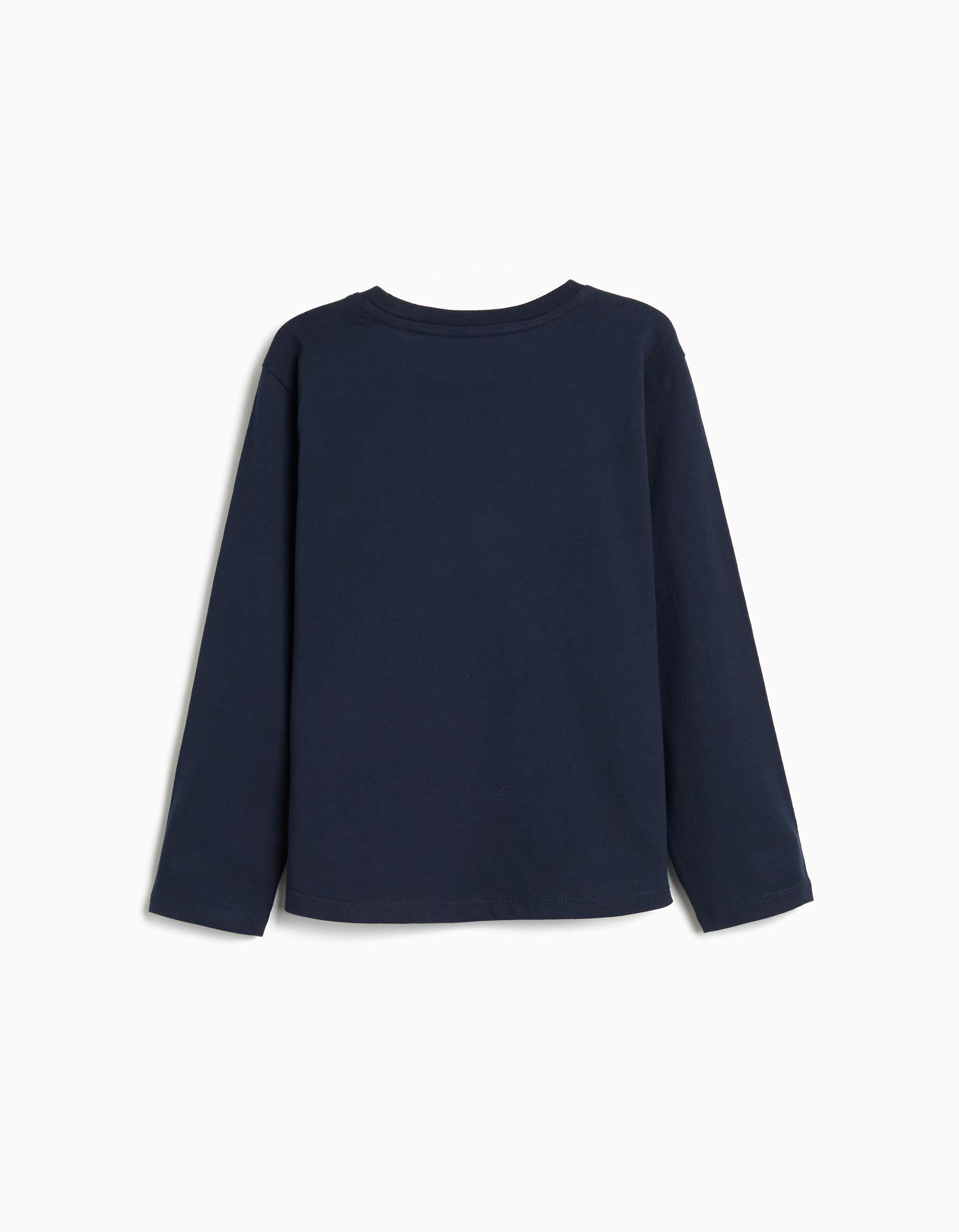 Comprar Online T-shirt de Manga Comprida, Menina, Azul Escuro