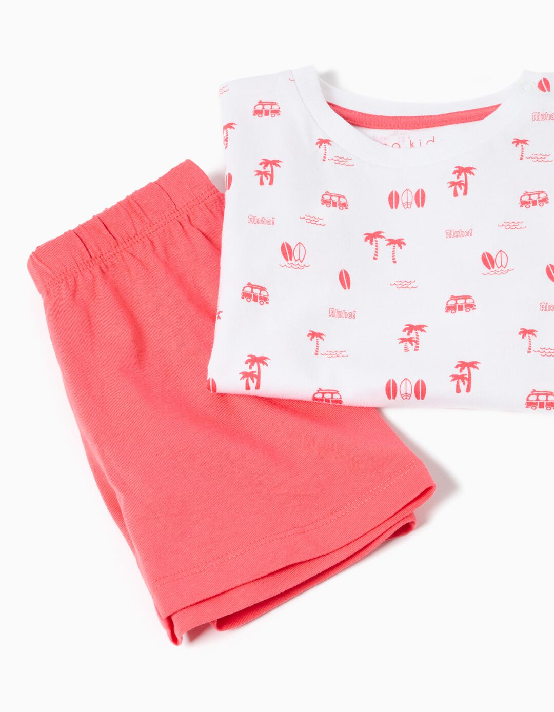 Pijama Jersey, Menino, Coral