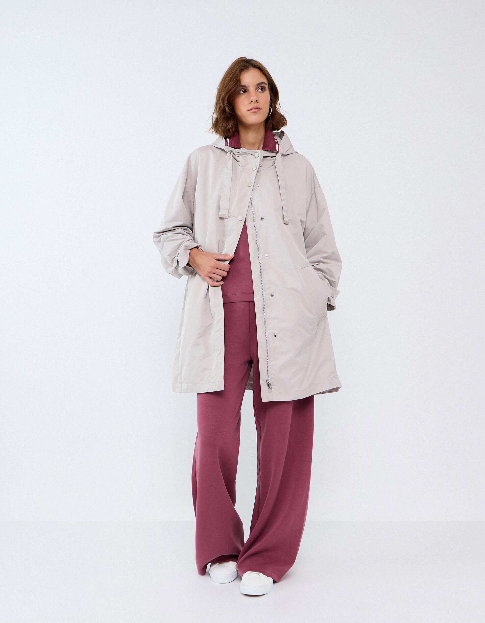 Comprar Online Parka Comprida, Mulher, Bege Claro