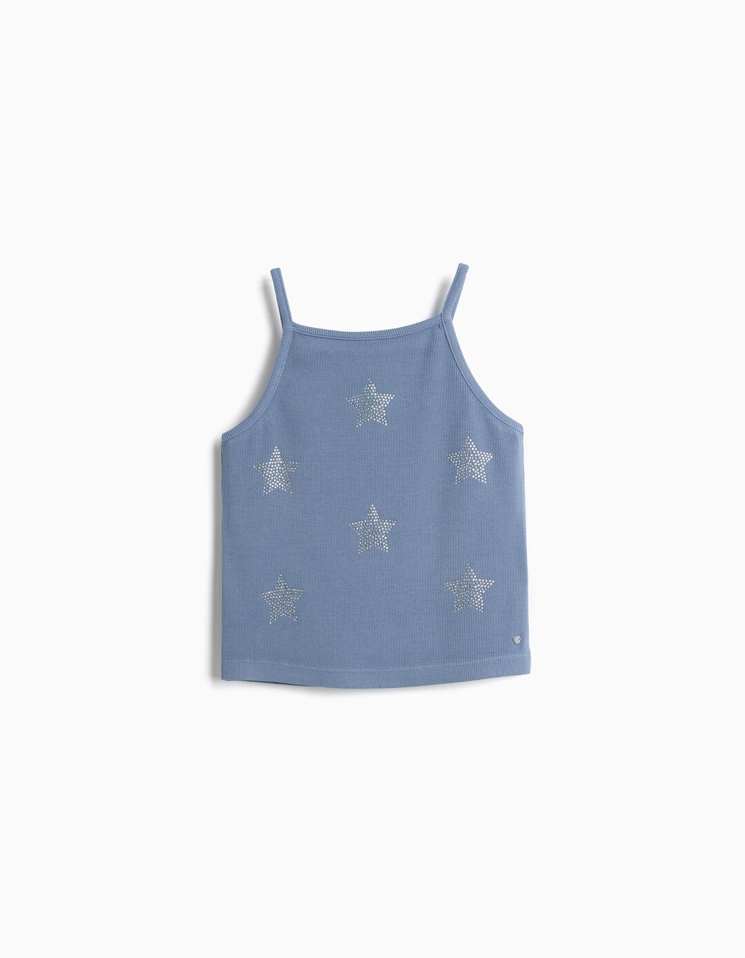 Top Halter, Menina, Azul Escuro