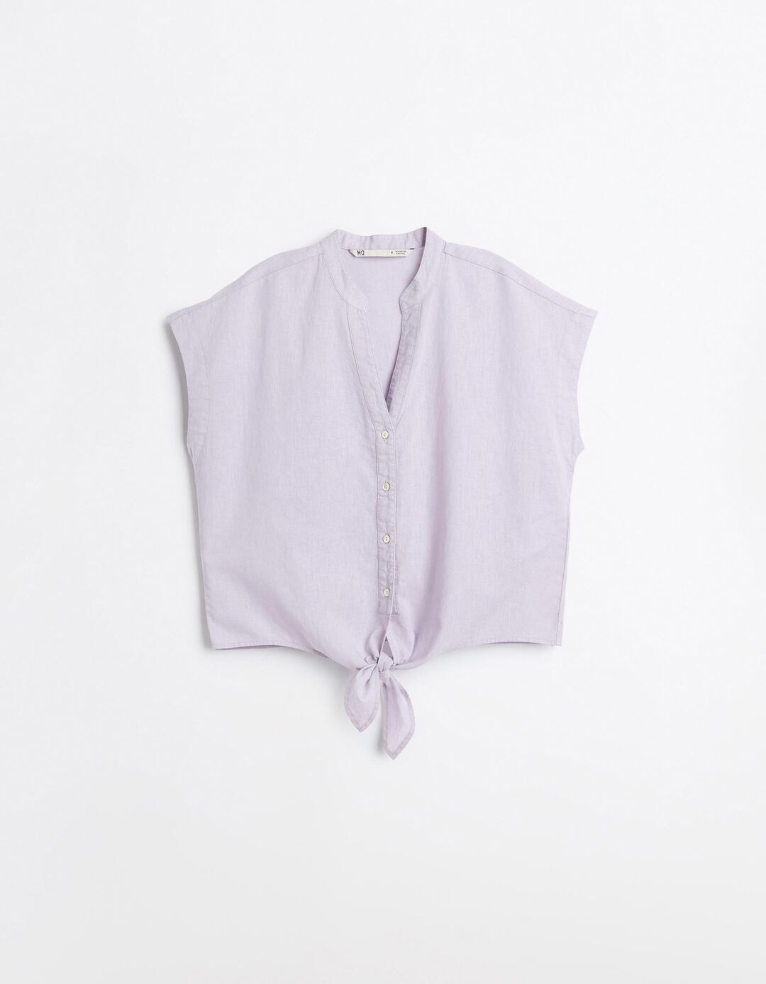 Blusa Com Linho, Mulher, Lil&aacute;s