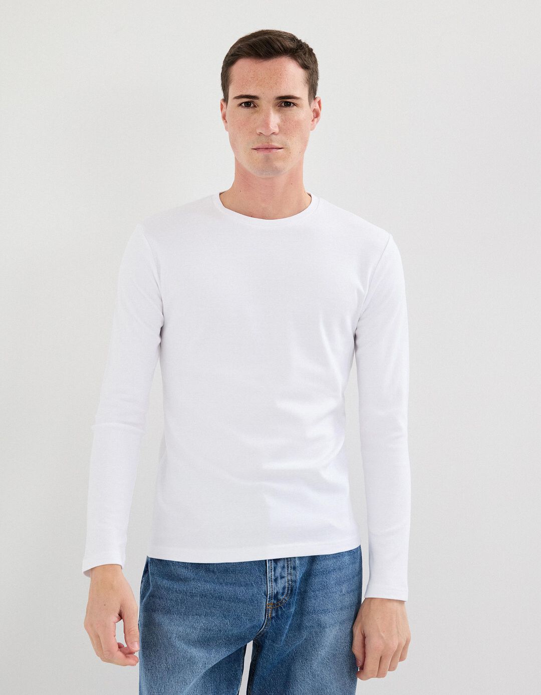 Camisola Interior, Homem, Branco
