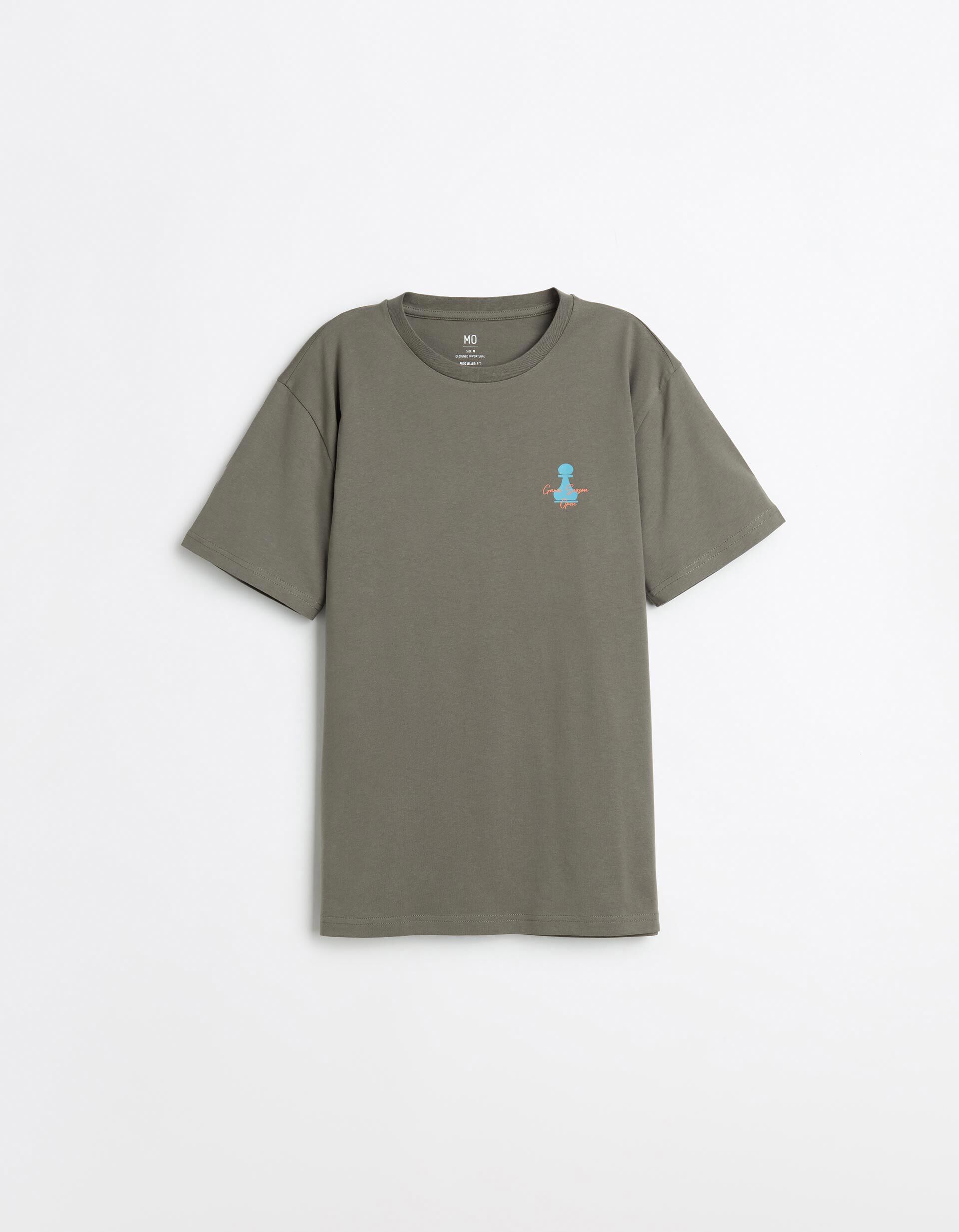 Comprar Online T-shirt Estampada, Homem, Verde Escuro