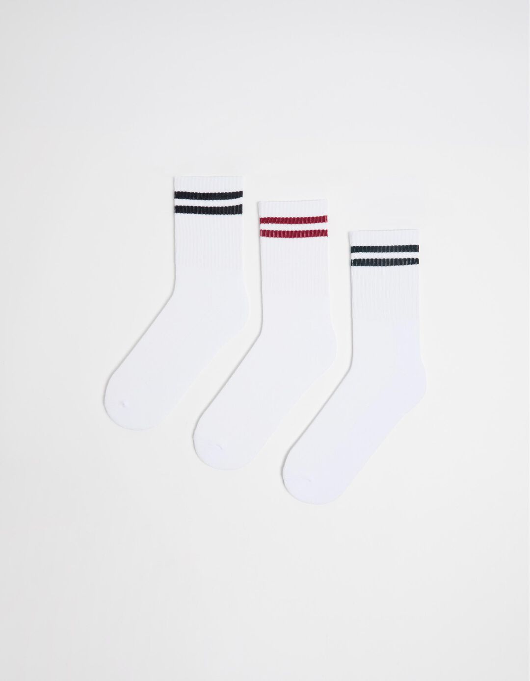 Pack 3 Pares de Meias Desporto, Homem, Branco