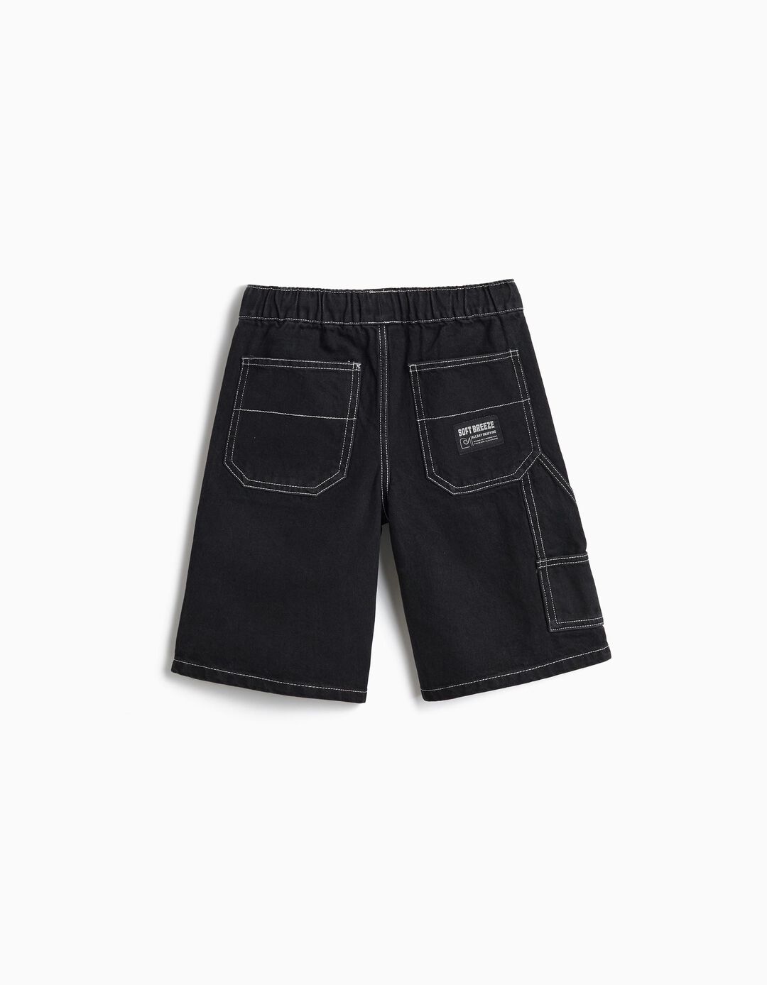 Cal&ccedil;&otilde;es de Ganga 'Loose Fit', Menino, Preto