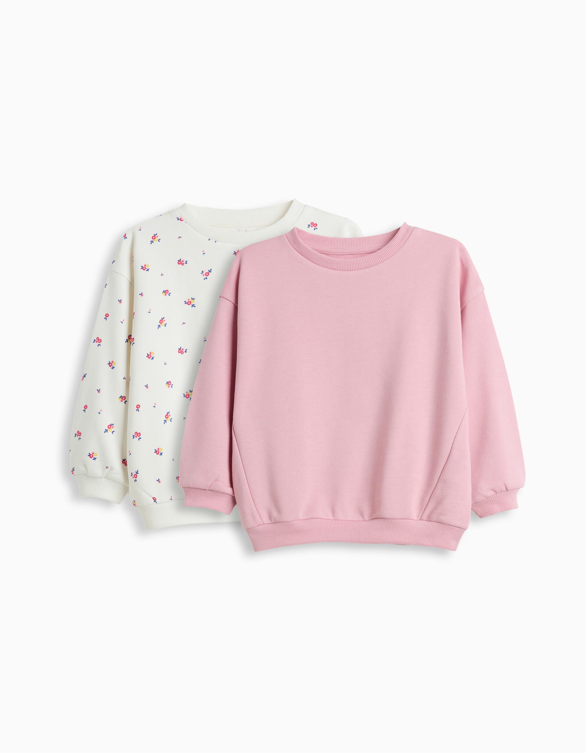 Comprar Online Pack 2 Sweatshirts De Felpa, Menina, Branco