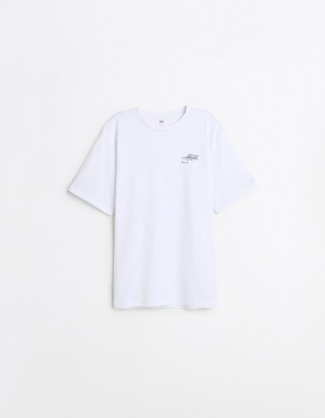 T-shirt Jersey Estampado, Homem, Branco