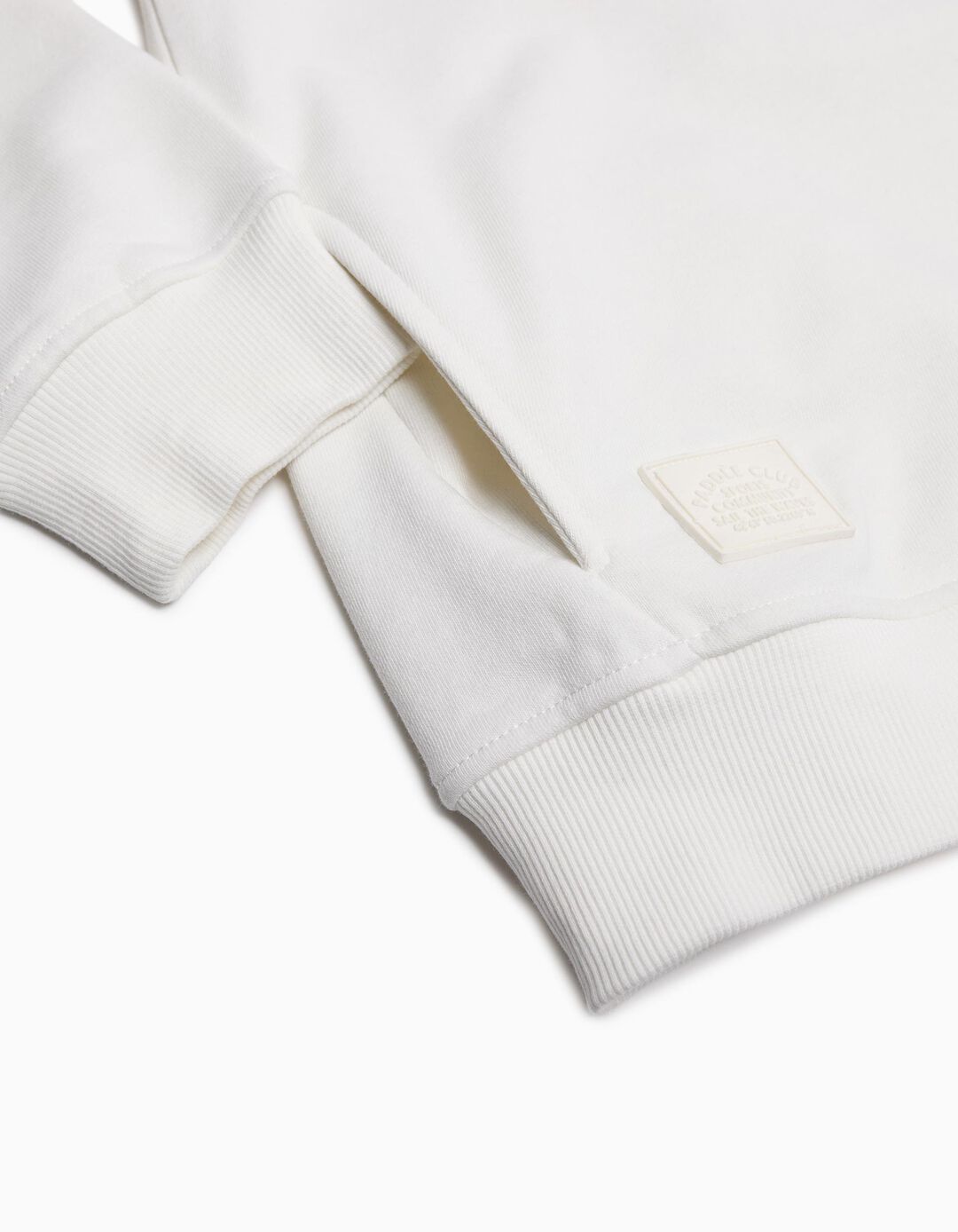 Sweatshirt Capuz, Menino, Branco