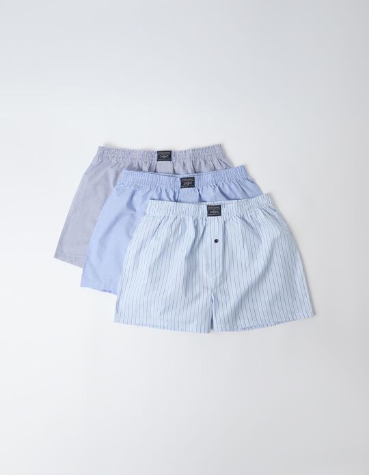 Comprar Online Pack 3 Boxers, Homem, Azul