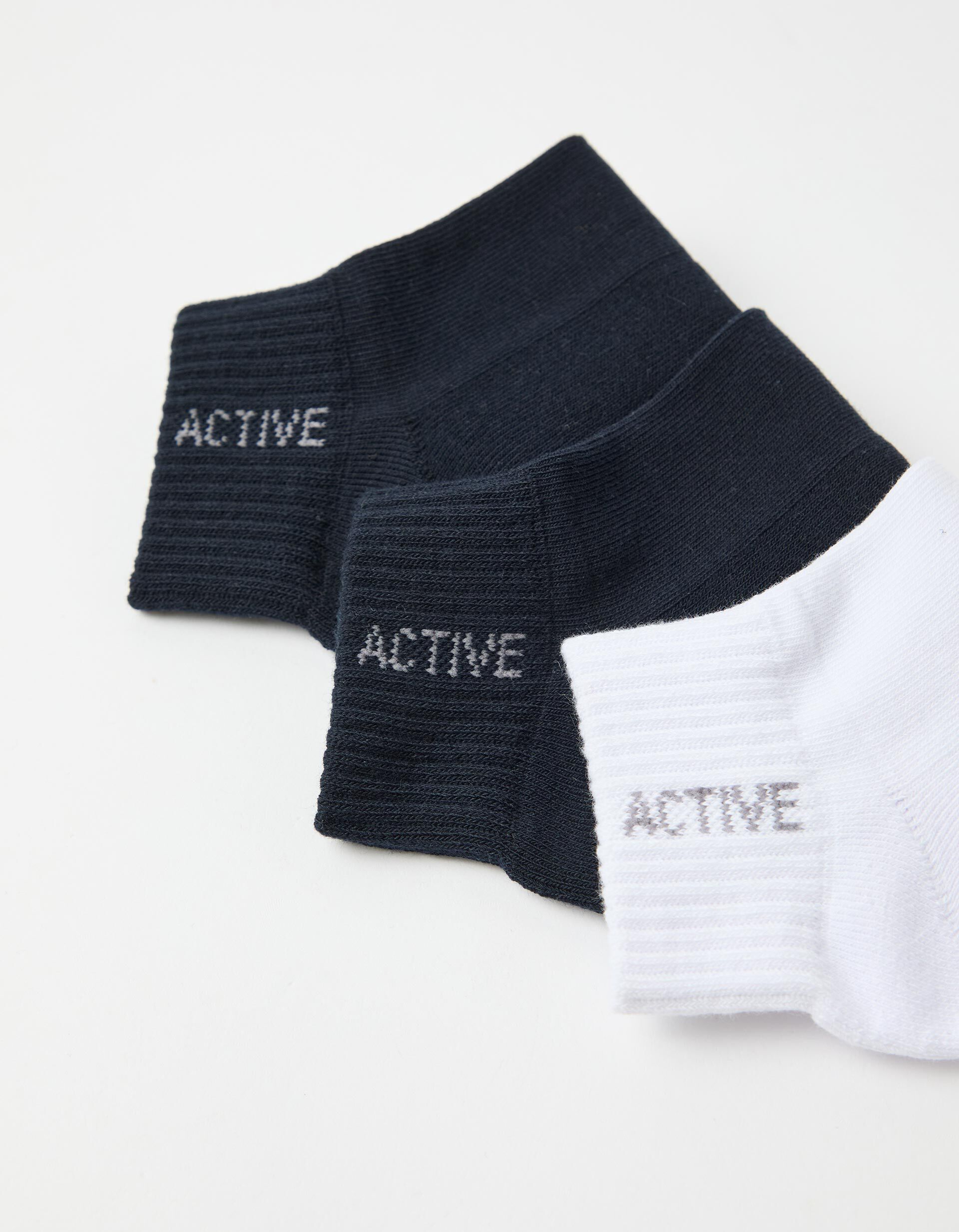 Comprar Online Pack 3 Pares de Meias Tornozelo, Homem, Multicor