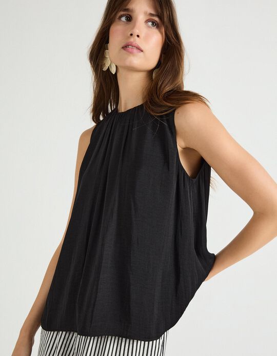 Comprar Online Blusa sem Mangas, Mulher, Preto
