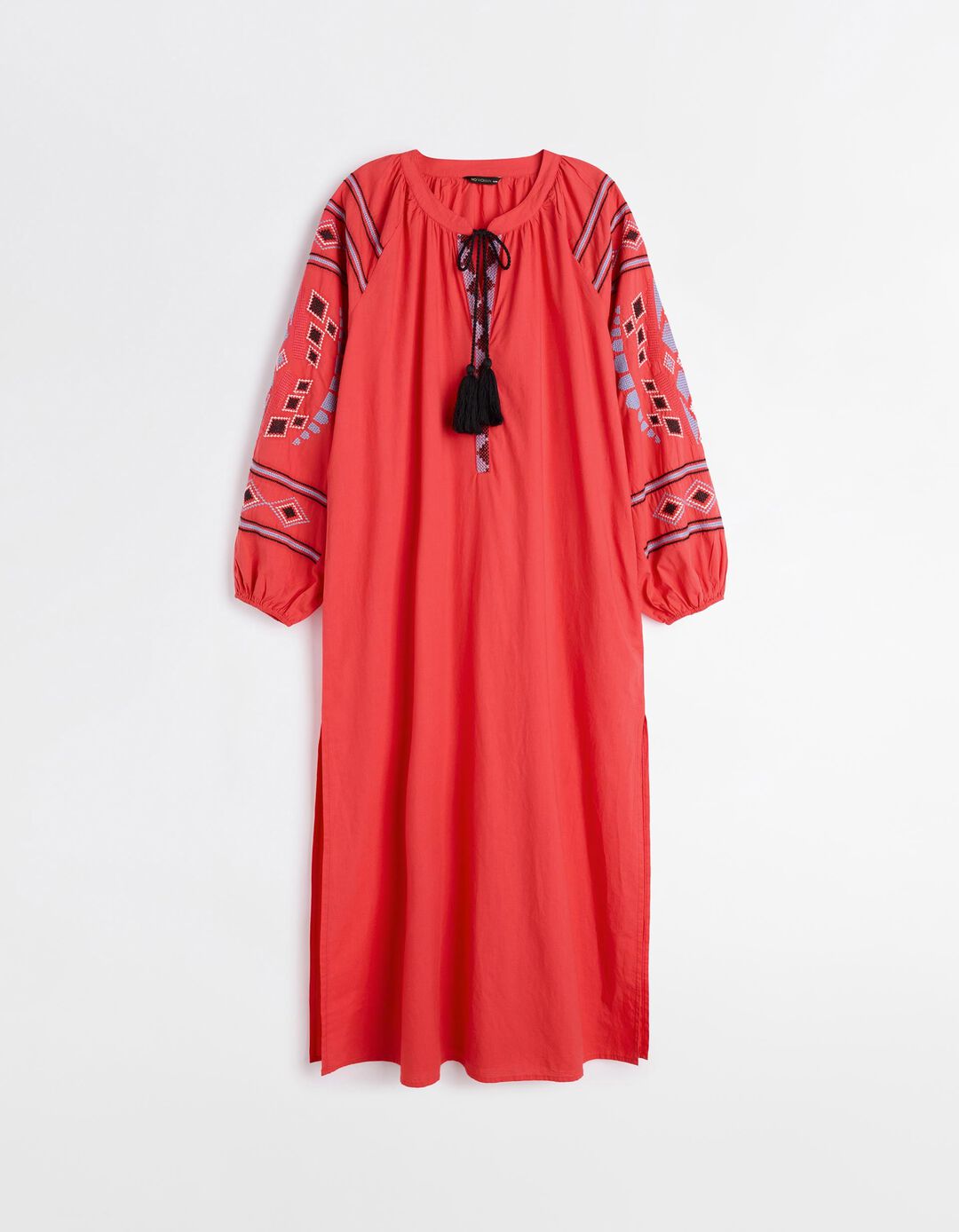 Vestido Bordado, Mulher, Rosa