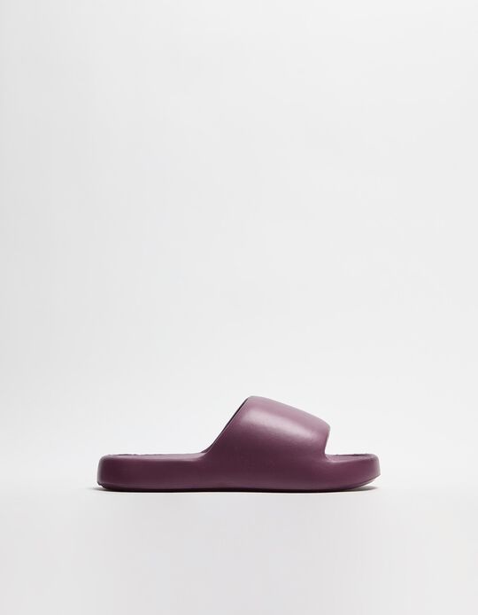 Comprar Online Chinelos de borracha Plataforma, Mulher, Roxo Escuro