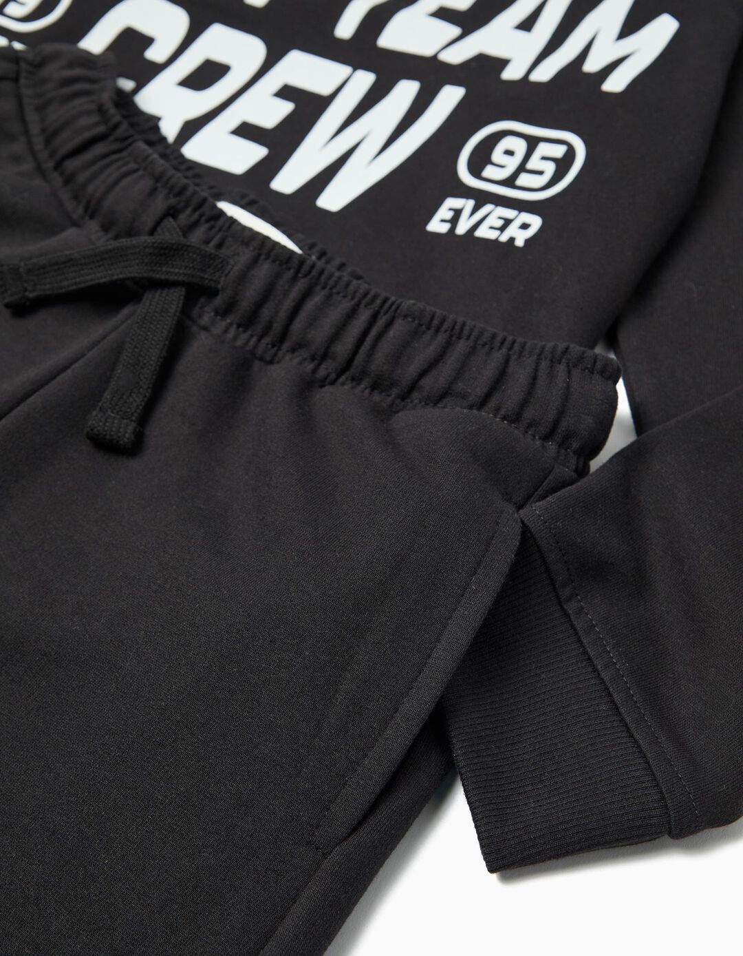 Conjunto de Jogging, Menino, Preto