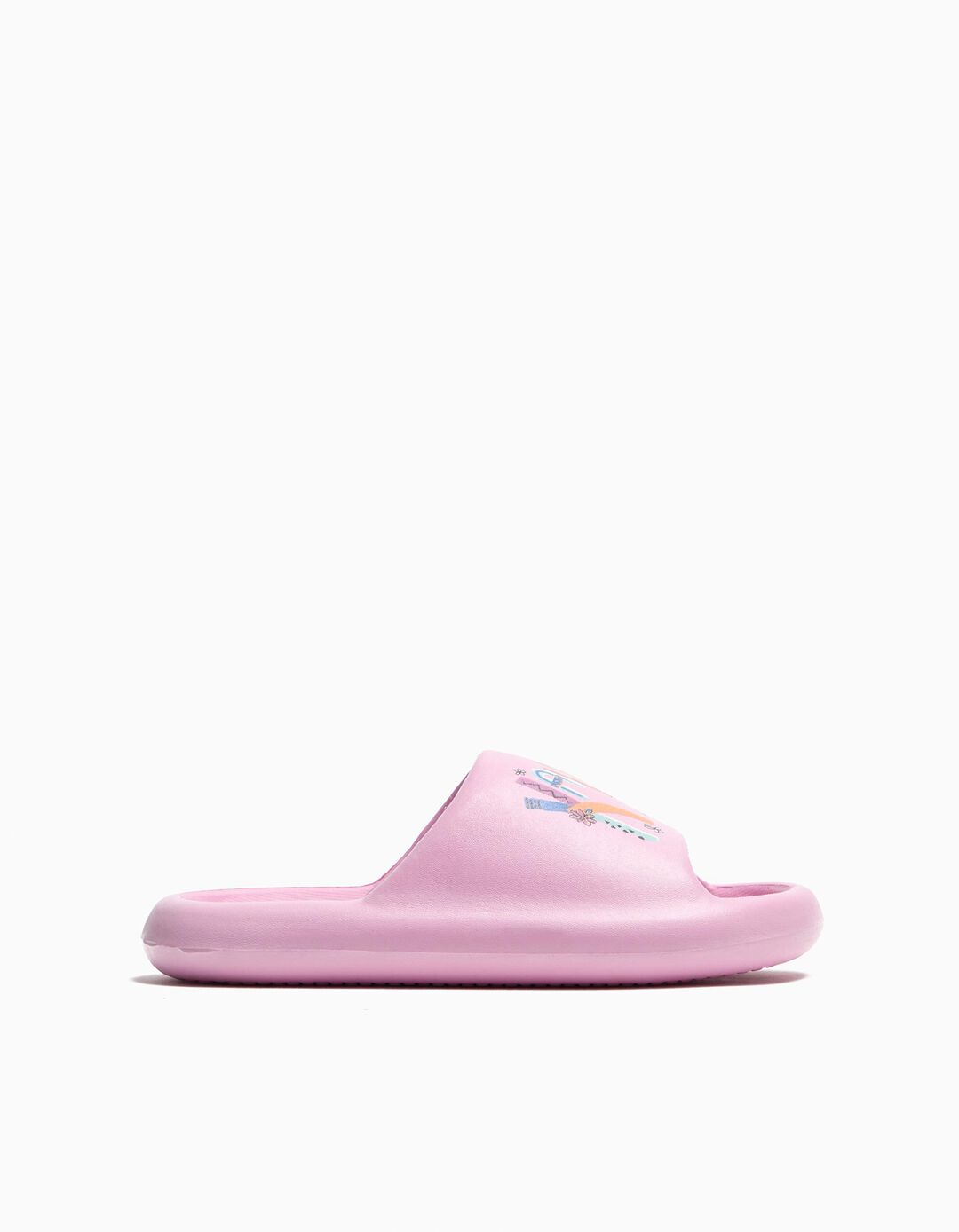 Chinelos de Borracha Plataforma 'Lilo e Stitch', Menina, Roxo Claro 
