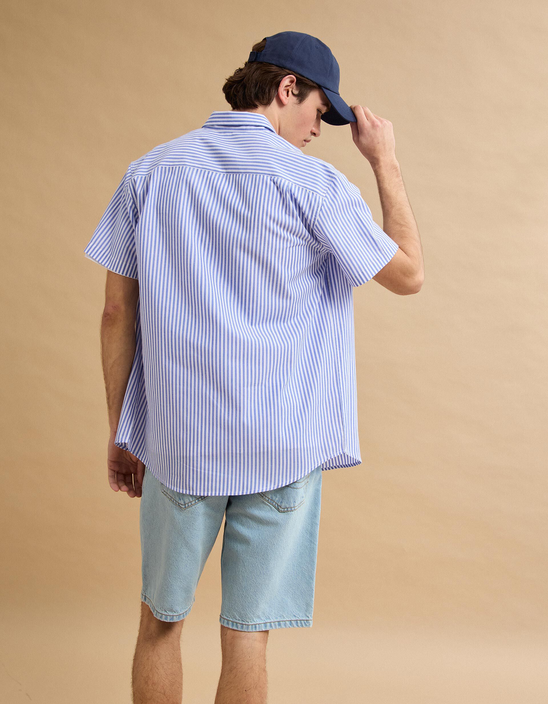 Comprar Online Camisa Manga Curta, Homem, Azul