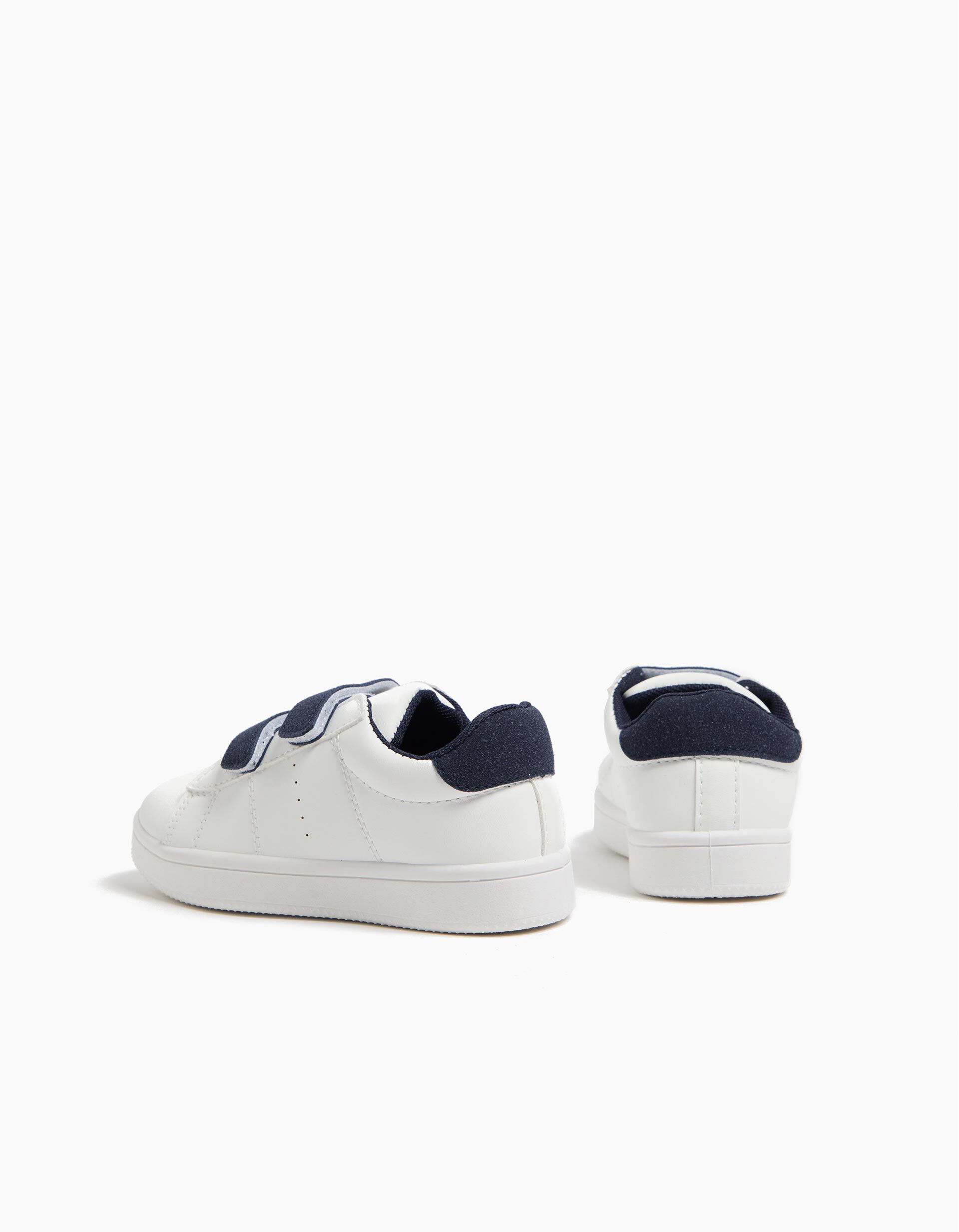 Comprar Online Sapatilhas Contraste Velcros, Beb&eacute;, Azul Escuro